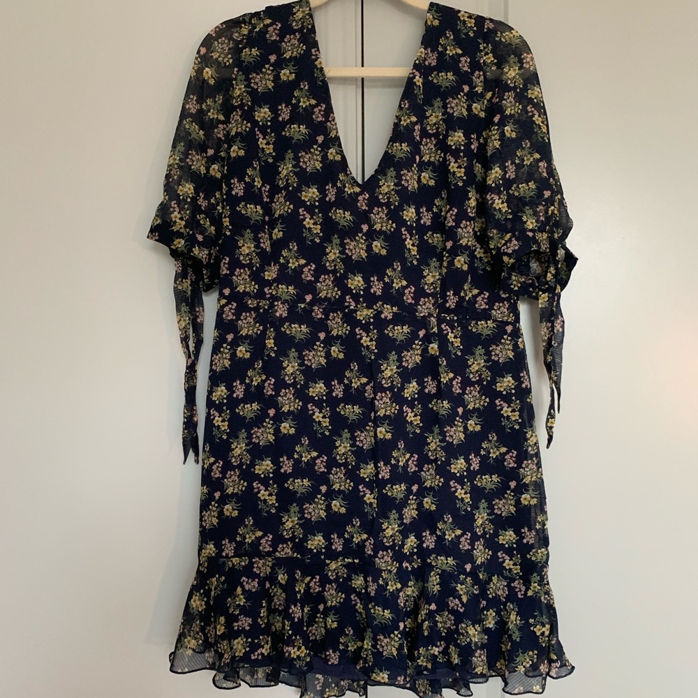 Modern Day Dress In Navy Floral